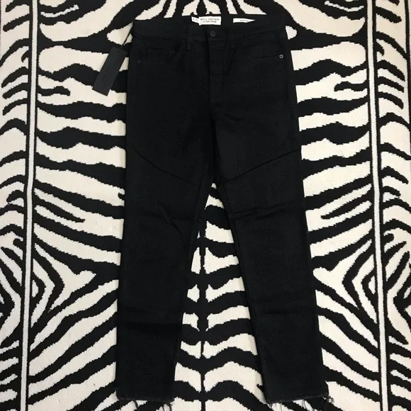NWT Nili Lotan High Rise Skinny Jean in Jet Black Size 29 - Picture 14 of 15